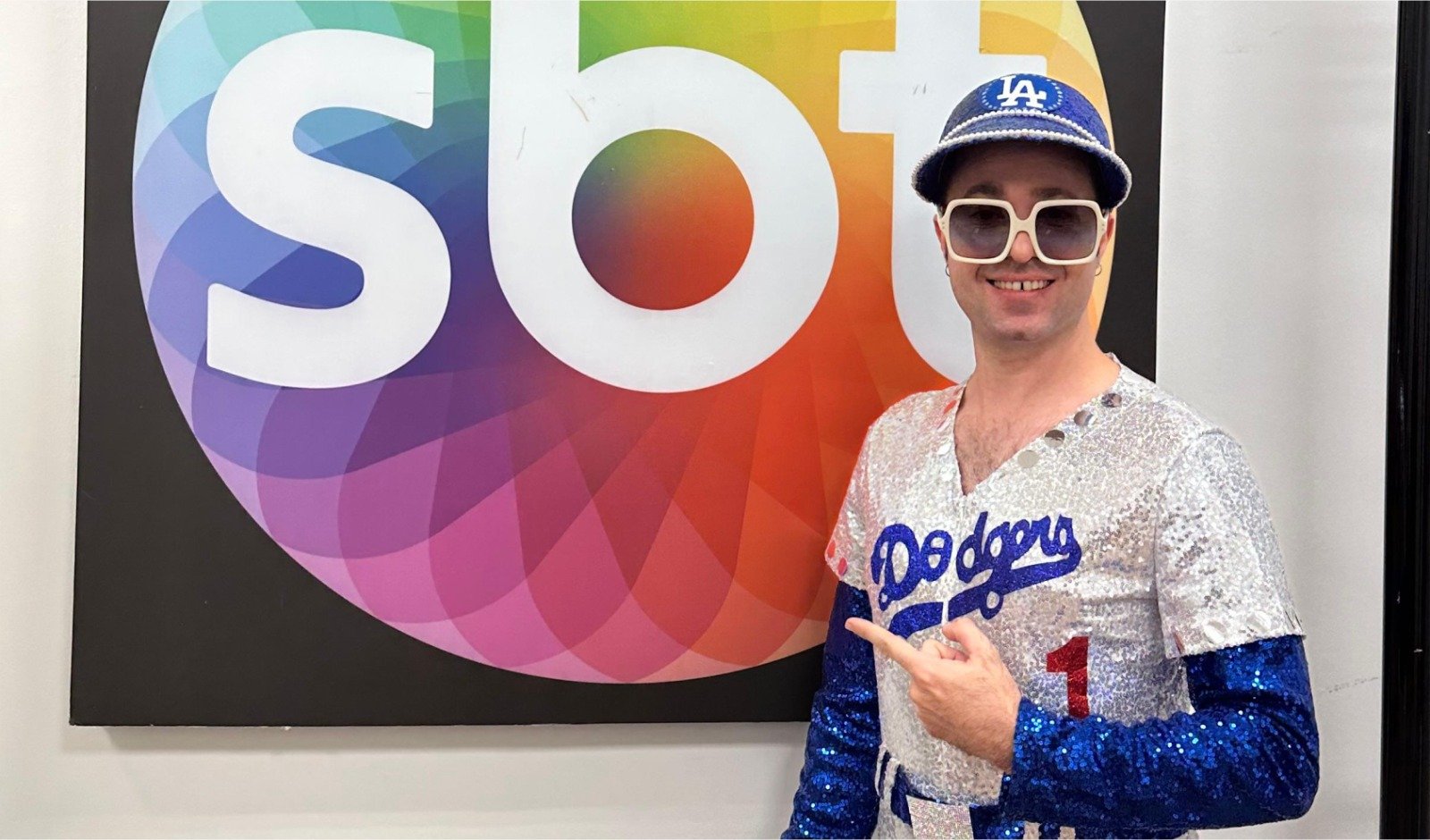 Rafael Dentini no SBT durante participação no programa Eliana